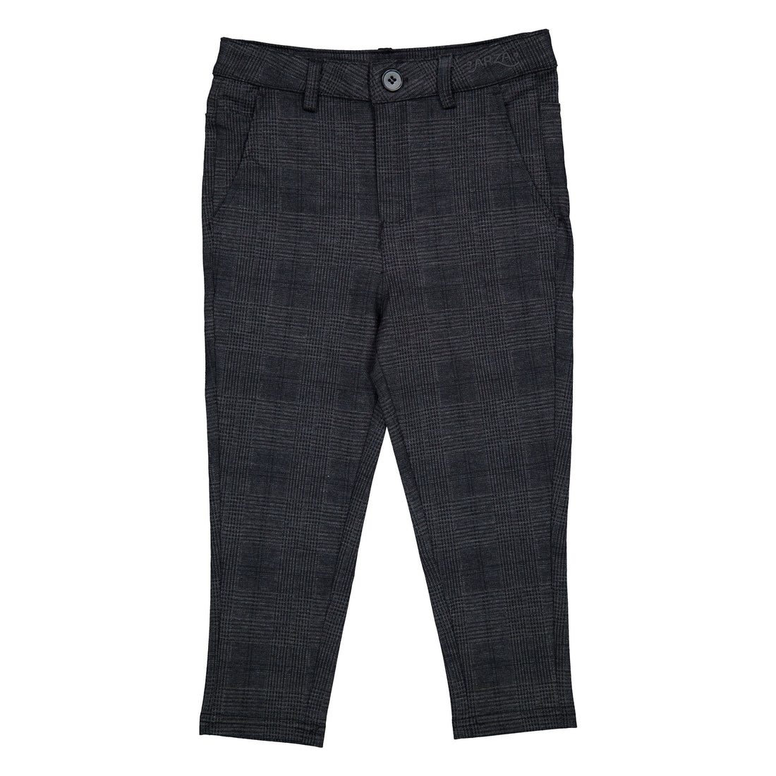 Arza Charcoal Plaid Ponte Pants