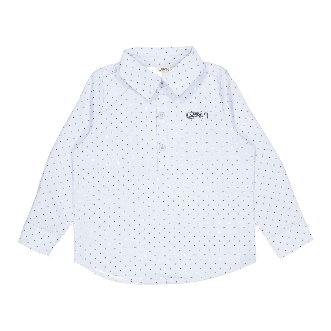 Arza Blue Star Half Placket Shirt