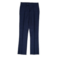 Arza Navy Plaid Double Breasted Suit