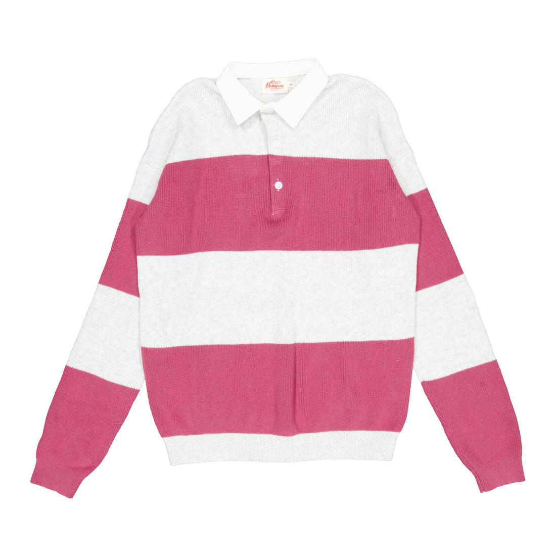 Clubhouse Grey Striped Collar Sweater