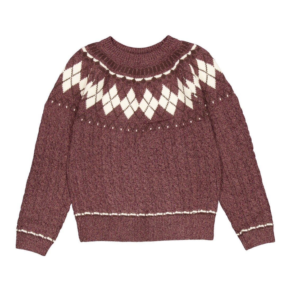 Clubhouse Brown Fairisle Sweater