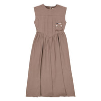 Clubhouse Brown Pinstripe Corset Dress