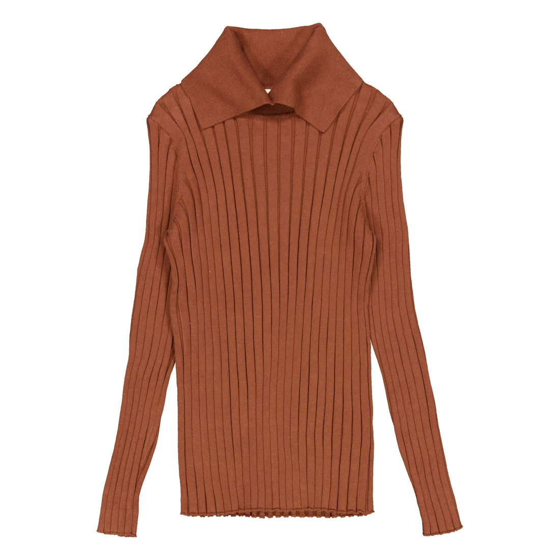 Clubhouse Brown Fold Over Turtleneck
