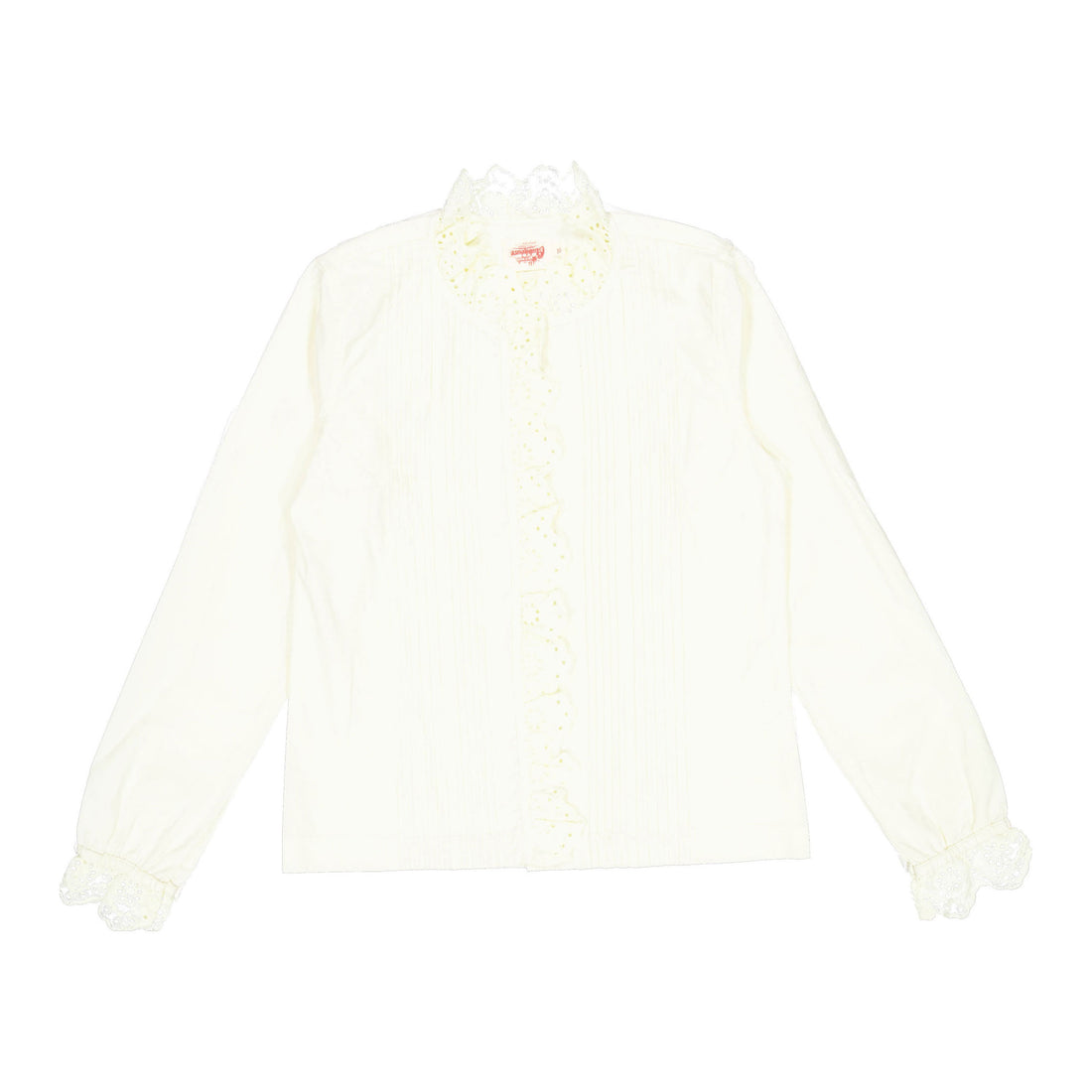 Clubhouse Cream Lace Trim Blouse