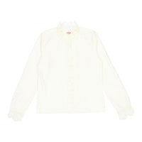 Clubhouse Cream Lace Trim Blouse