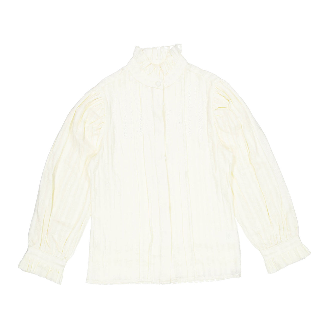 Clubhouse Textured Ruffle Shirt