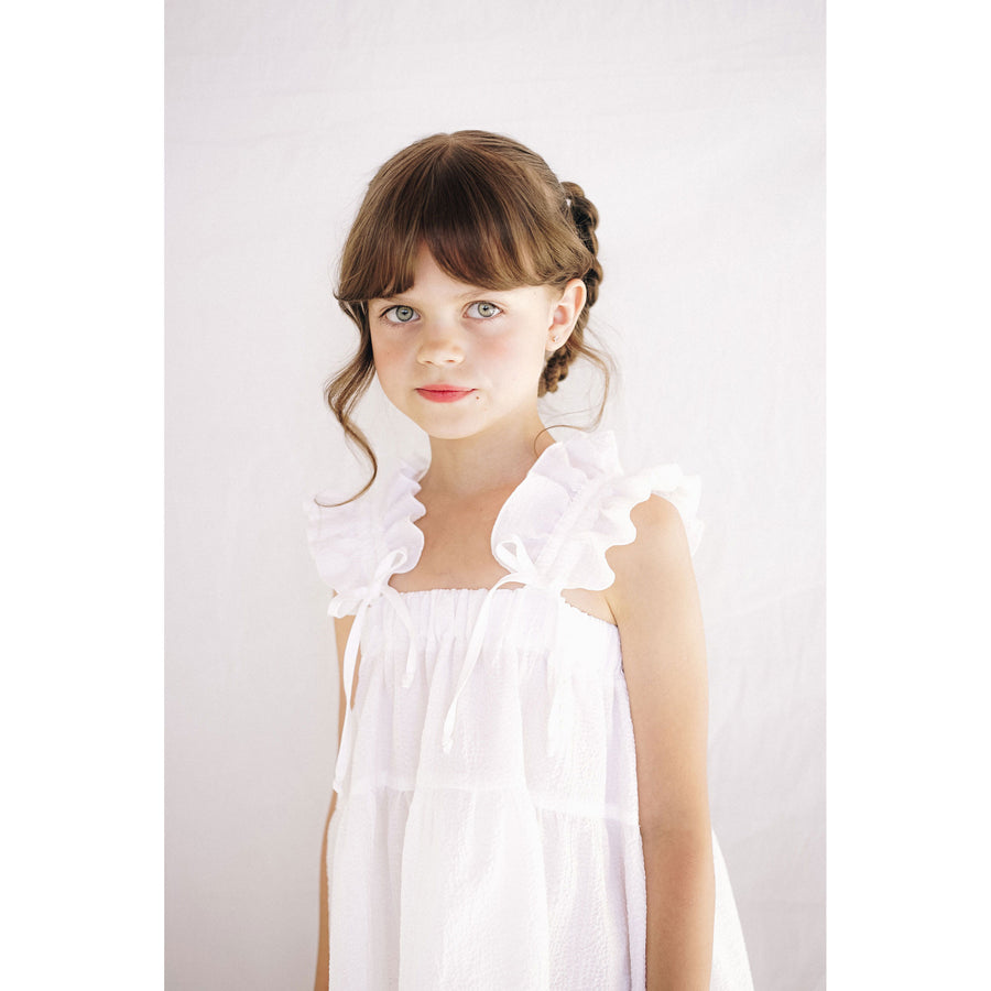 Paade Mode White Lily Cotton Dress