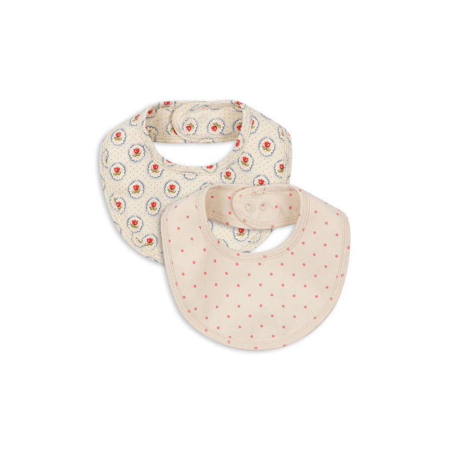 Konges Slojd Pirouette Dot Basic 2 Pack Bibs