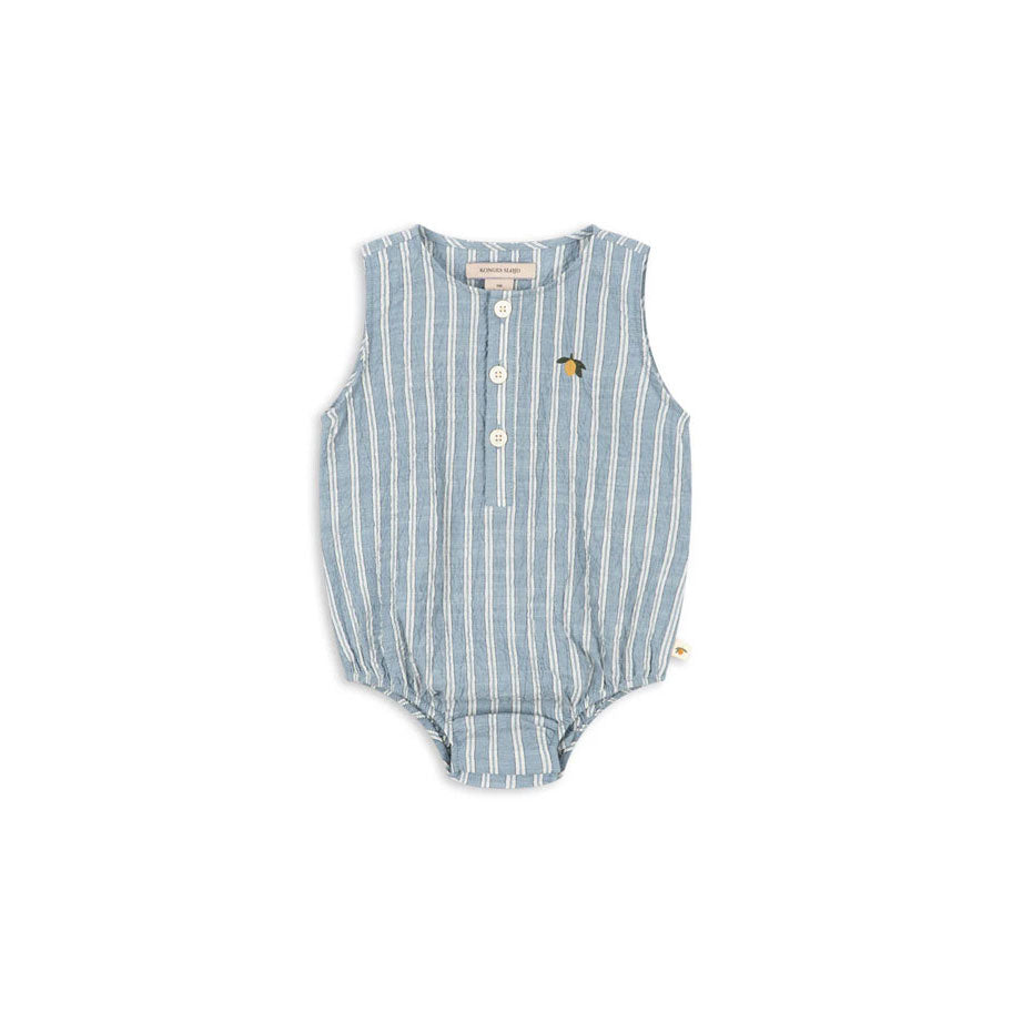 Konges Slojd Trio Bleu Stripe Elliot Romper