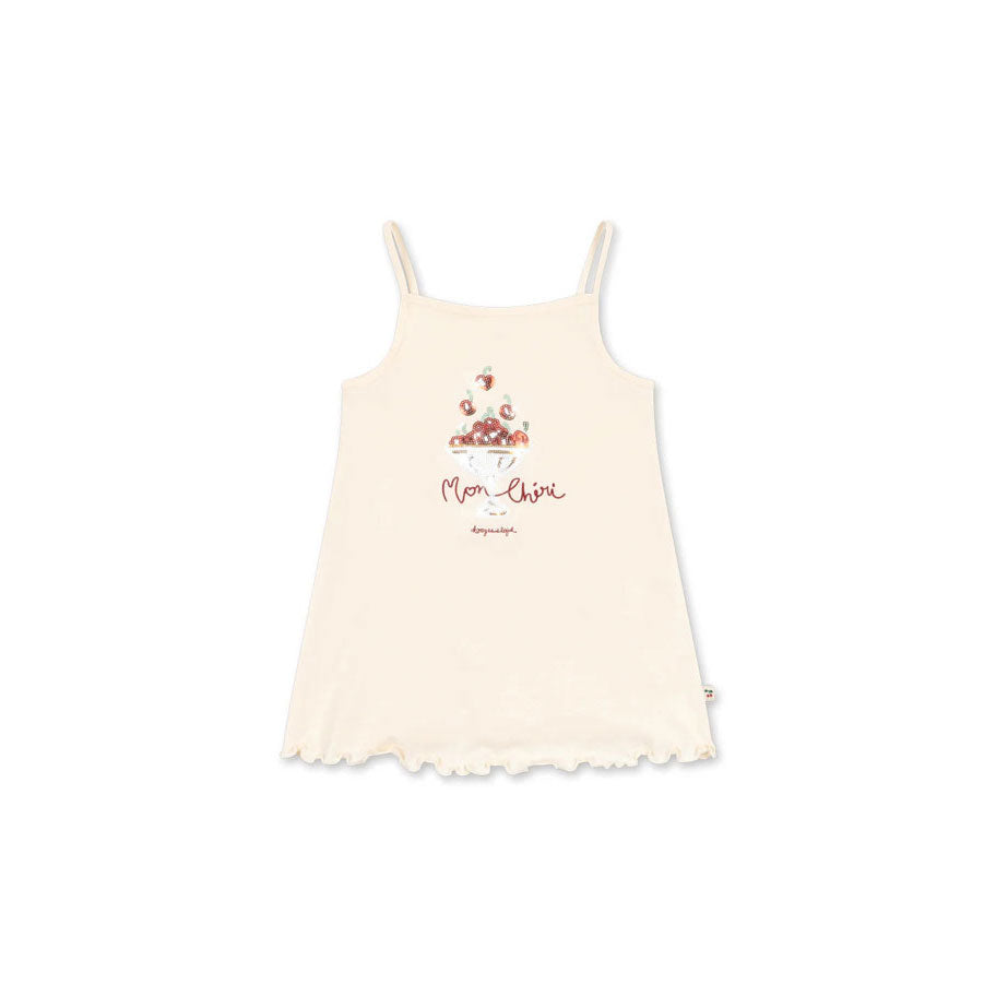 Konges Slojd Ecru Strap Famo Dress