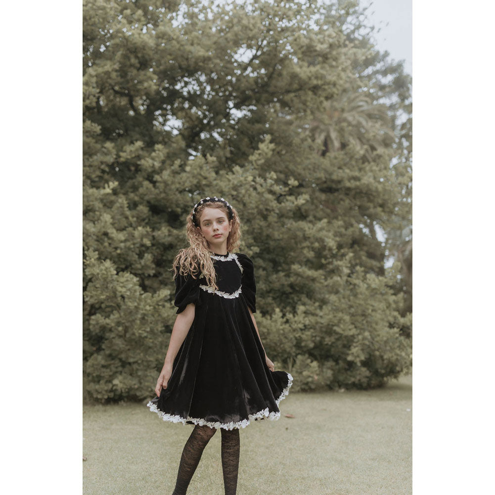 petite amalie black dress Petite Amalie Black Petite Rosebud Poplin Dress 6