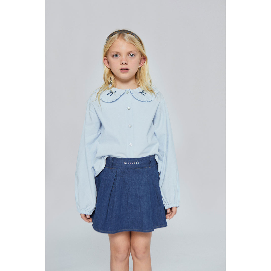 Mipounet  Blue Nina Denim Skirt