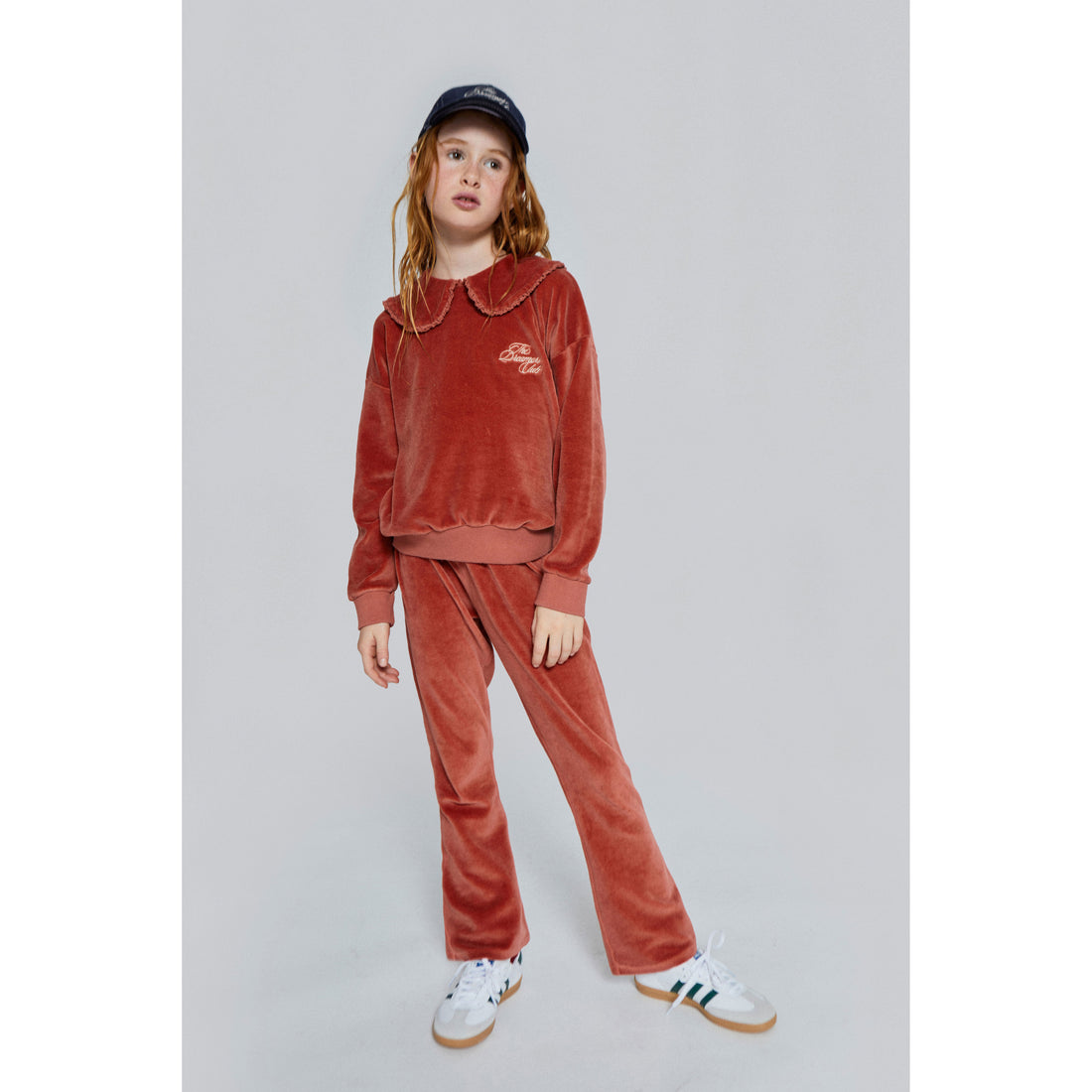 Mipounet Faded Rose Aurora Velvet Sweatshirt