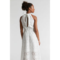 Indee Off White English Lace Long Dress