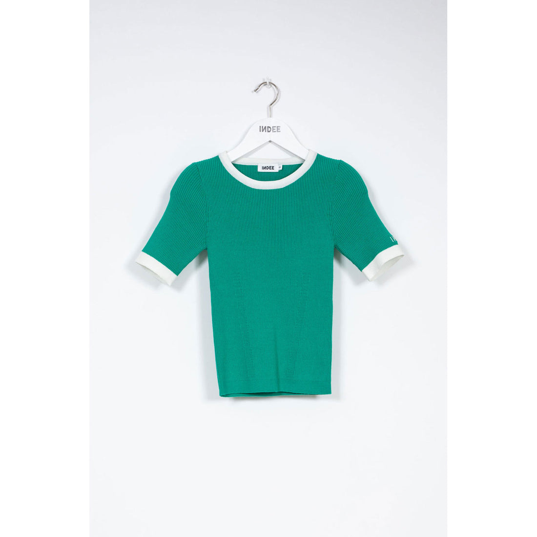 Indee Green Bora Bora Ribbed SS Sweater