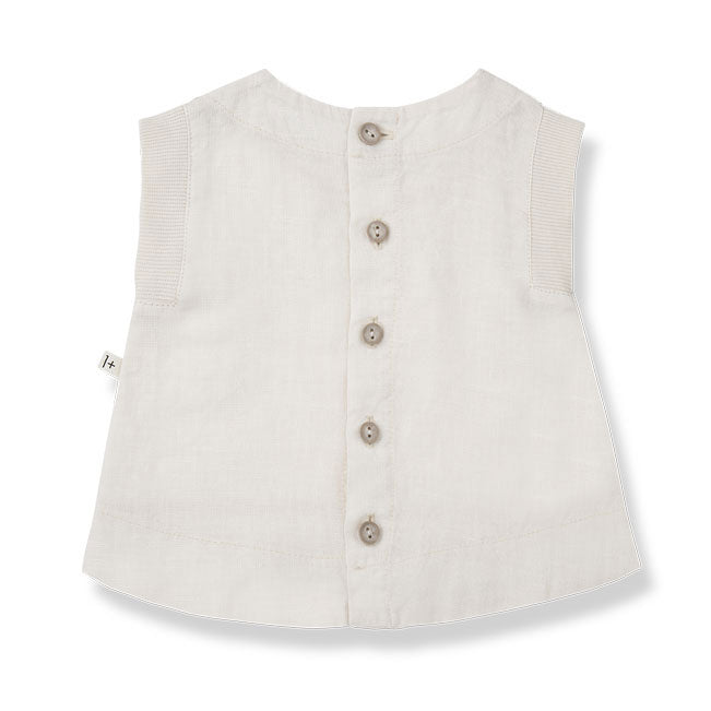 1+ in the Family  Off White Petra Baby Blouse