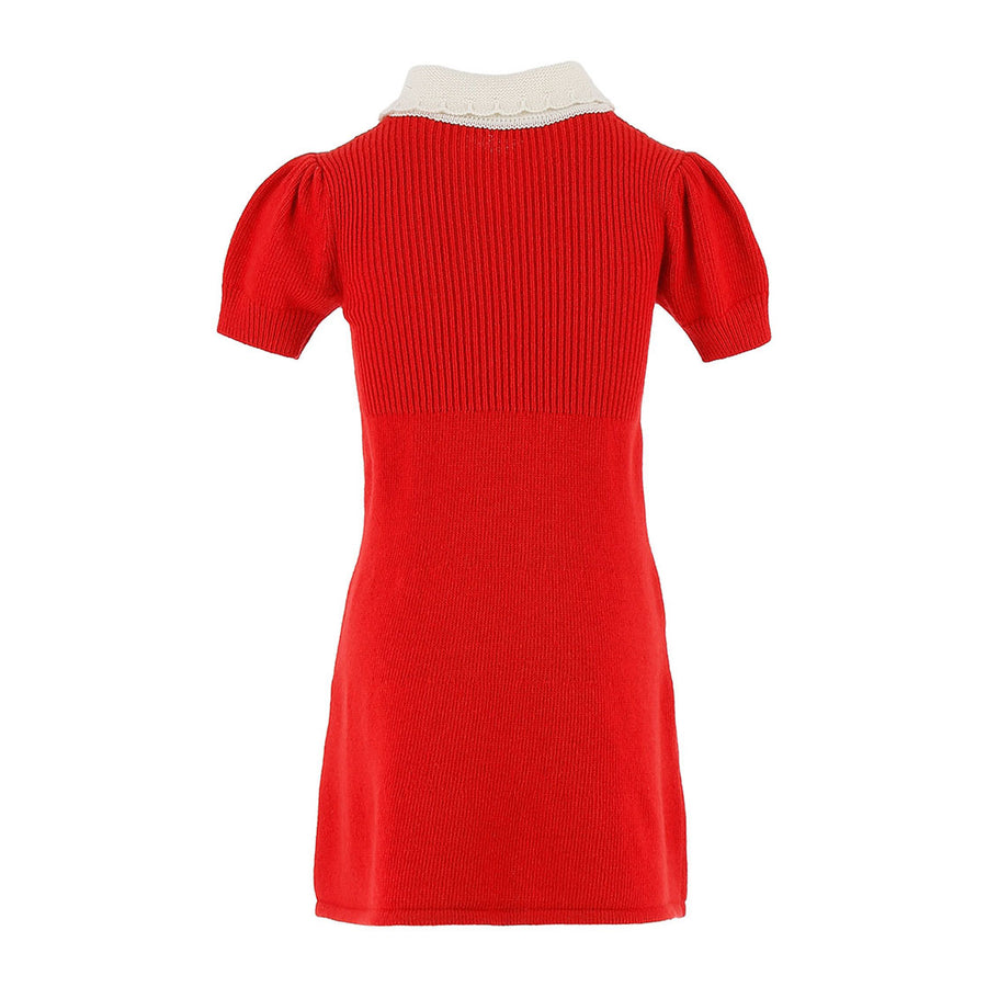 Philosophy Red Collared Knit Dress