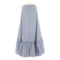 Philosophy White/ Blue Stripped Poplin Dress