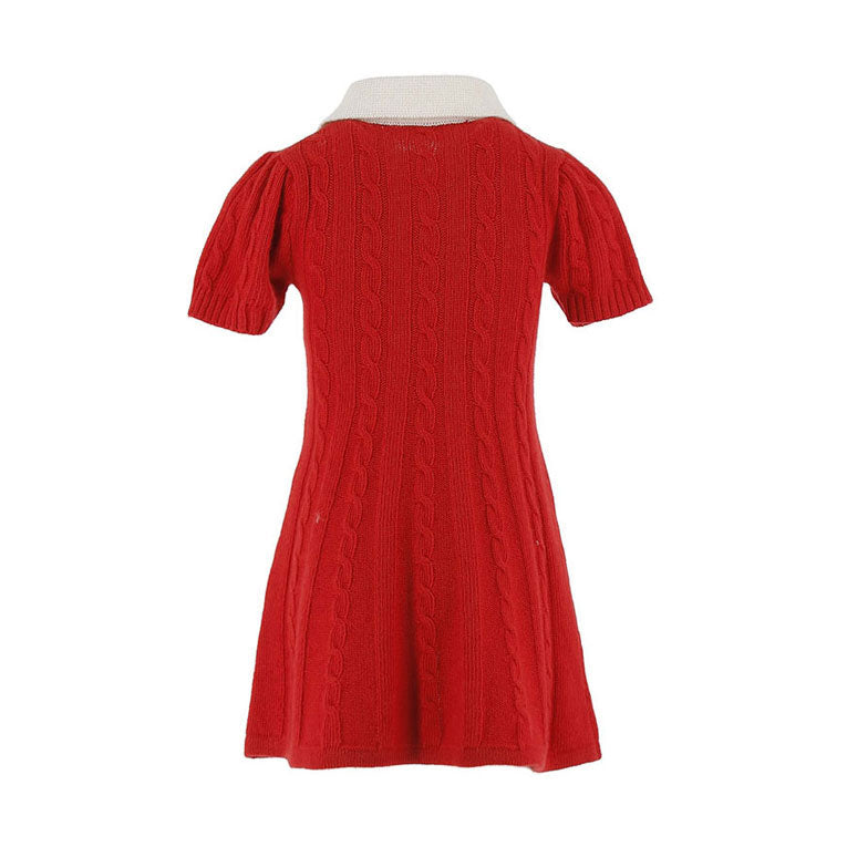 knitted dress online Philosophy Red Short Sleeve Knit Dress – Ladida