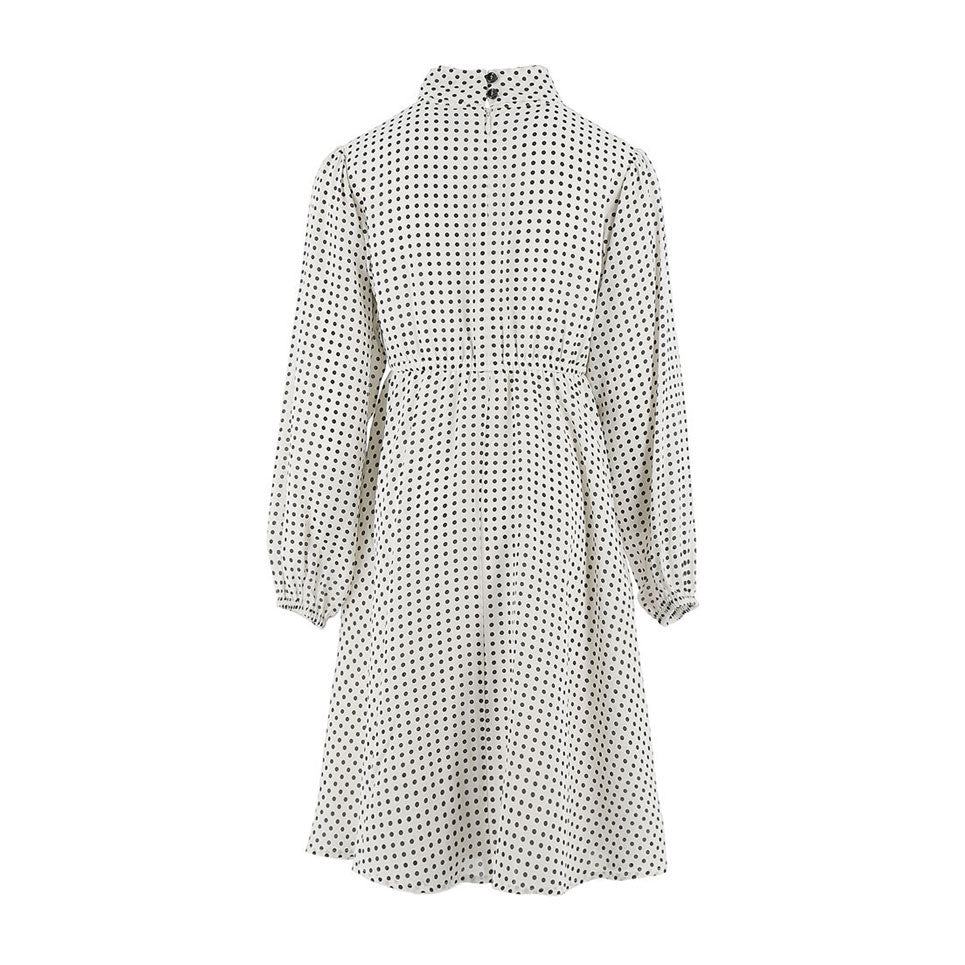 Philosophy White long Sleeve Dotted Dress