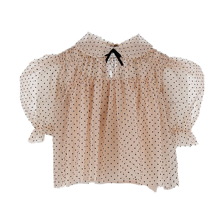 Philosophy Pink/Black Polka Dot Tulle Shirt