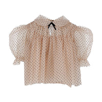 Philosophy Pink/Black Polka Dot Tulle Shirt