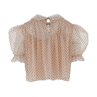 Philosophy Pink/Black Polka Dot Tulle Shirt