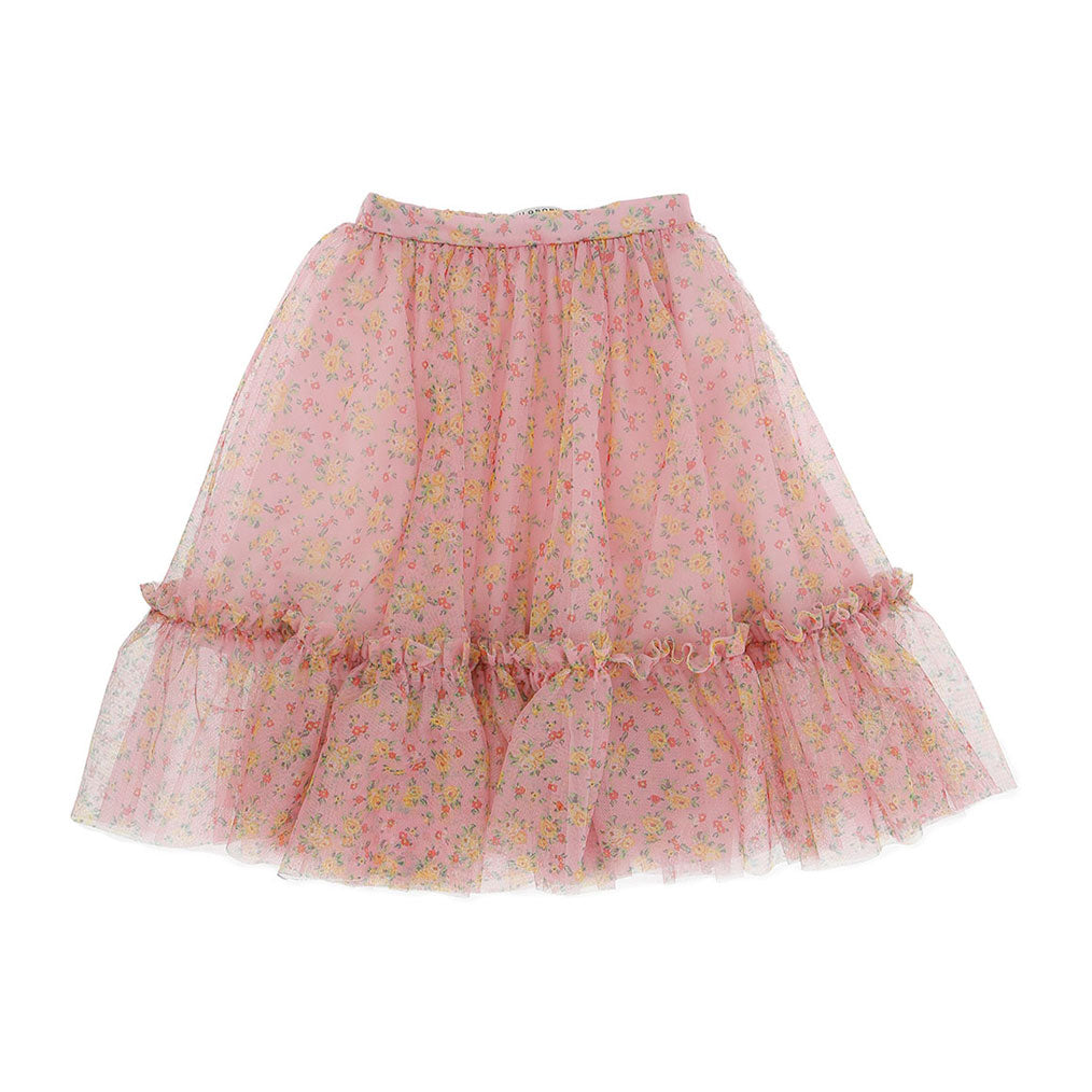 Philosophy Multicolor Floral Printed Tulle Skirt