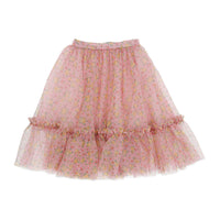 Philosophy Multicolor Floral Printed Tulle Skirt