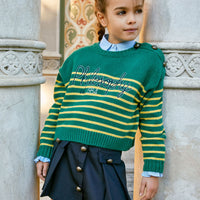 Philosophy Blue Pleated Skirt