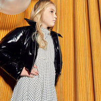 Philosophy White long Sleeve Dotted Dress