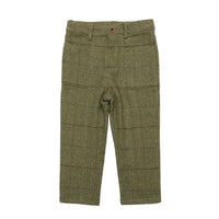 1984 Olive Plaid Wool Pants