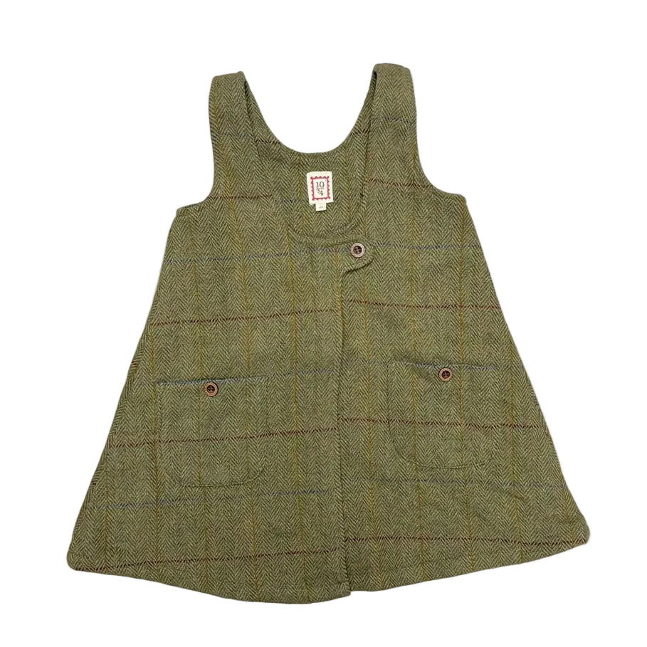 1984 Olive Plaid Wool Jumper