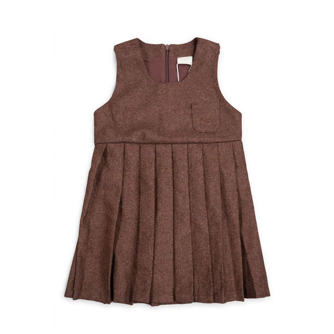 L by Ladida Brown Wool Pleated Jumper