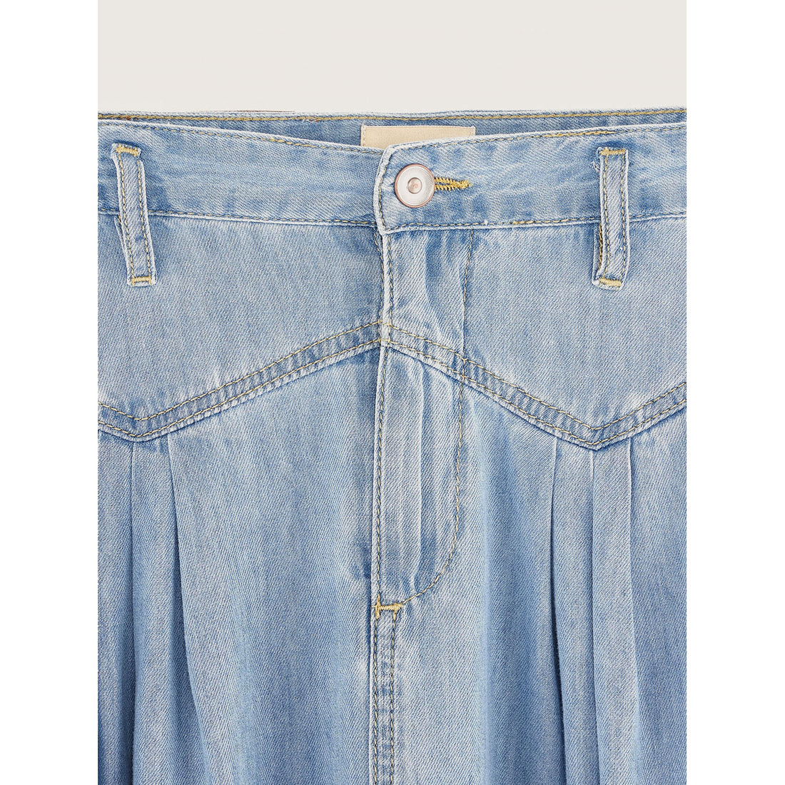Bellerose Light Blue Bleach Maxi Pivoine Skirt