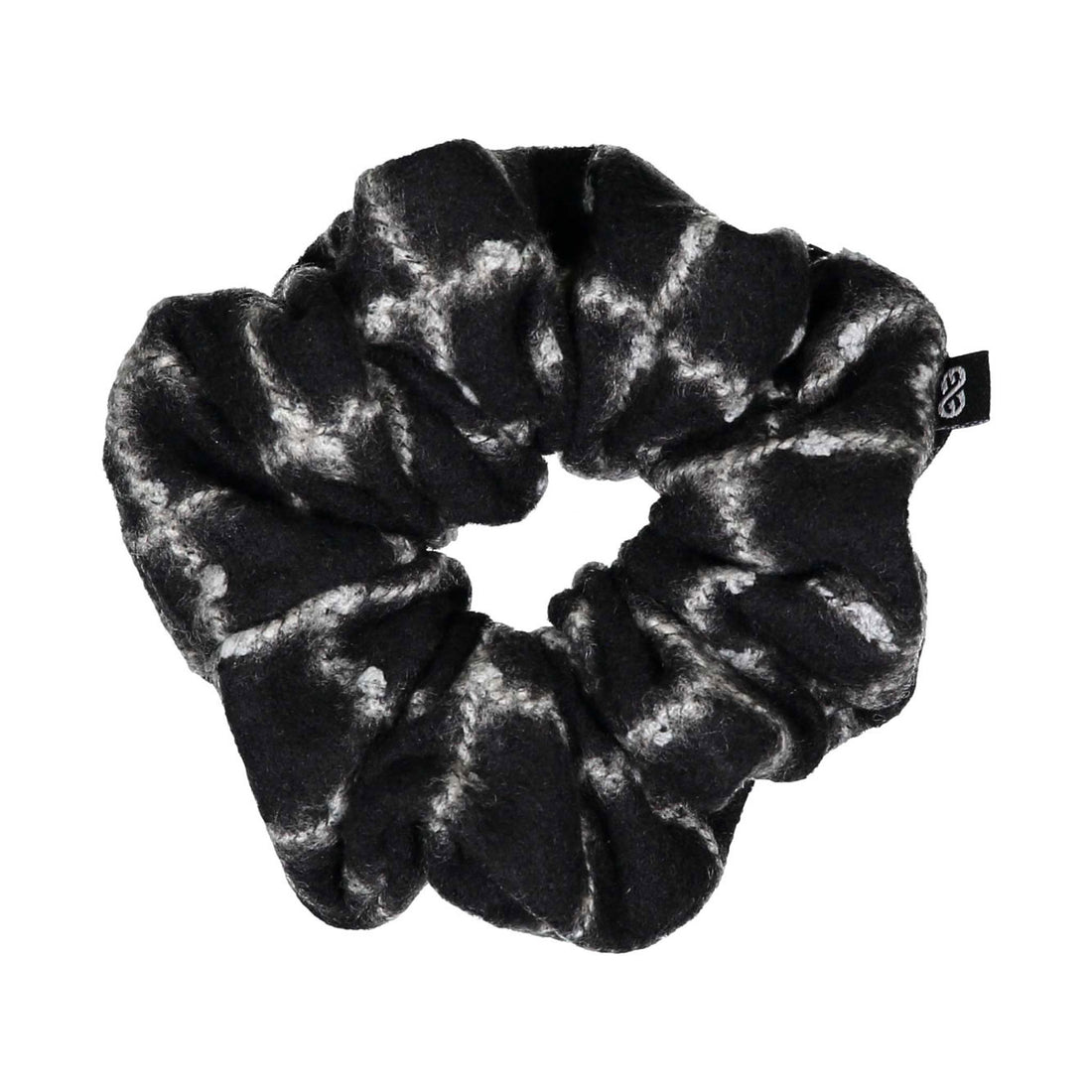 Knot Hairbands Black Plaid Scrunchie