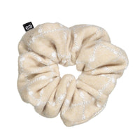 Knot Hairbands Cream Plaid Scrunchie