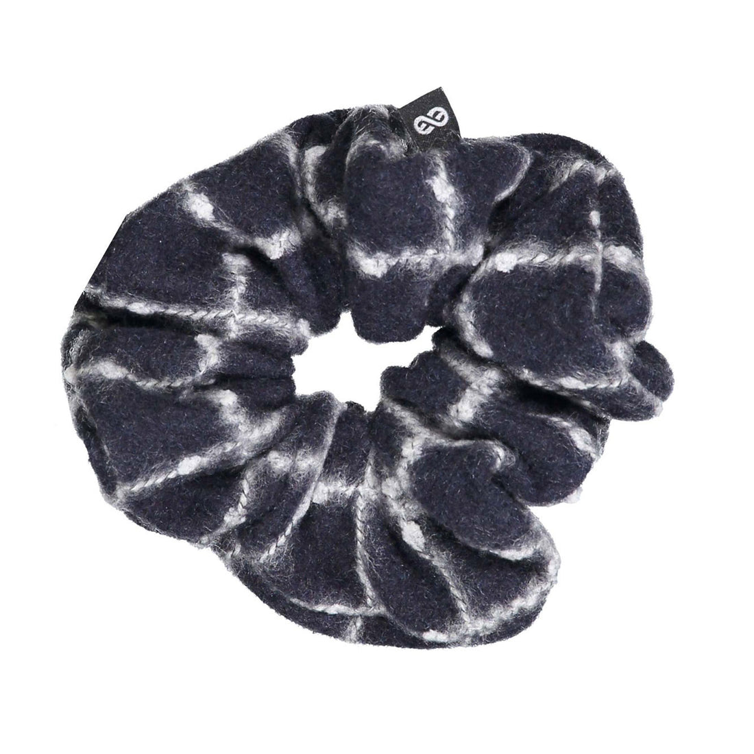 Knot Hairbands Navy Plaid Scrunchie