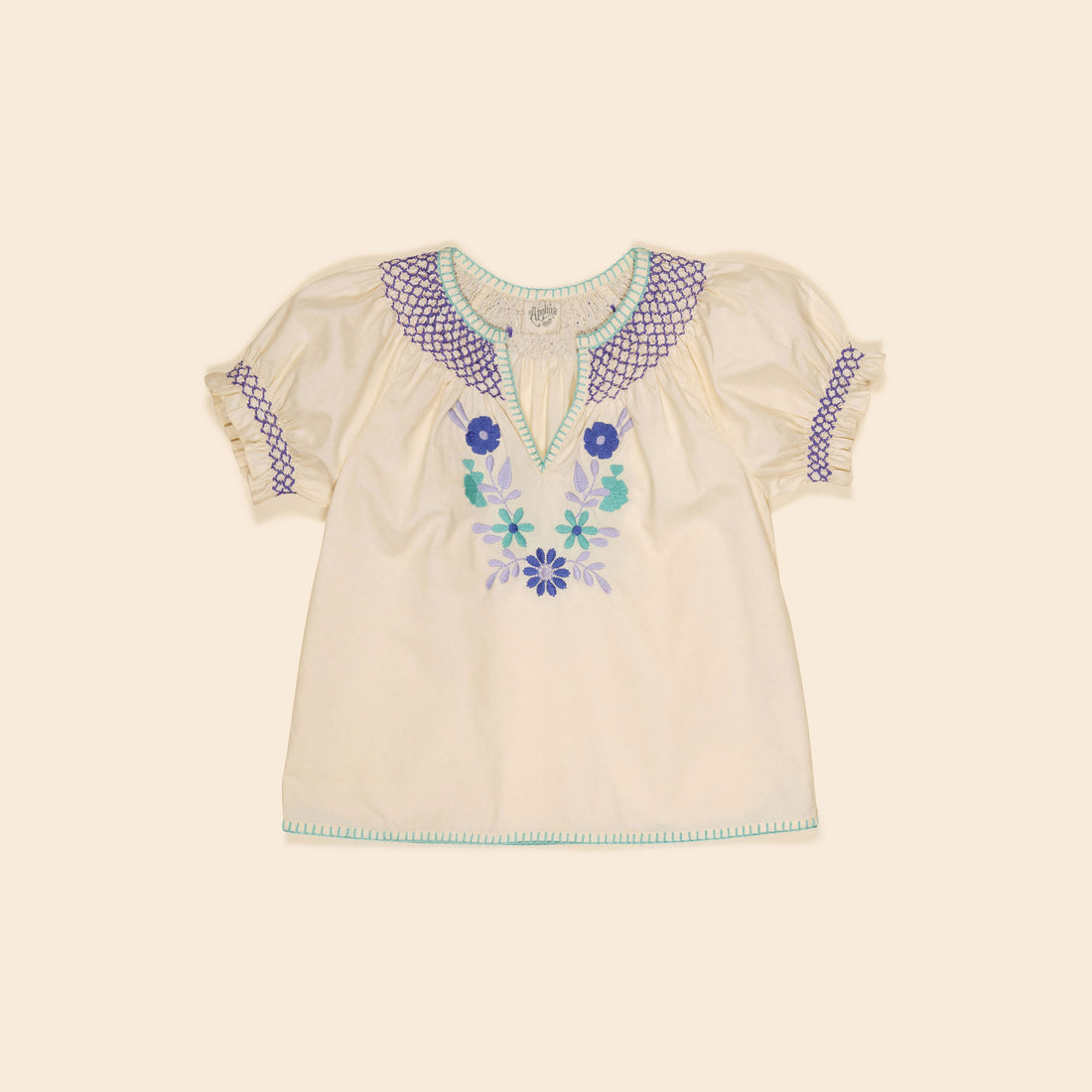 Apolina Cream Pol Blouse