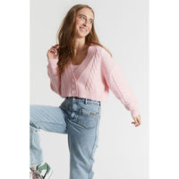 Indee Candy Pink Short Cardigan
