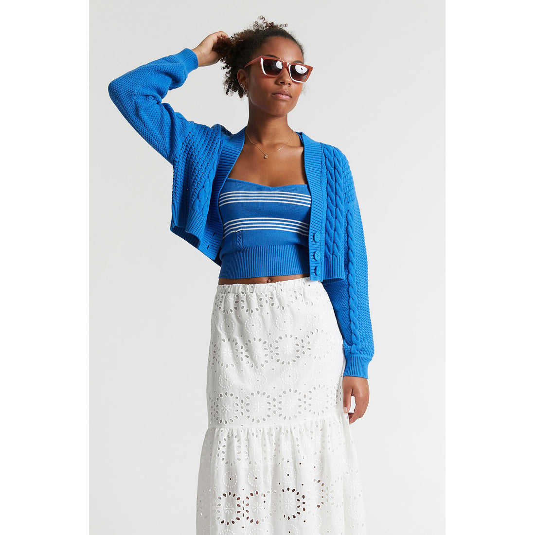 Indee Outremer Blue Short Cardigan