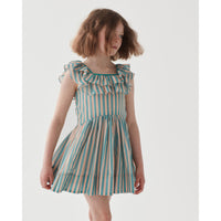 The Middle Daughter  Just Peachy/ The Pool Voile Stripe Postcard Dress