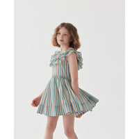 The Middle Daughter  Just Peachy/ The Pool Voile Stripe Postcard Dress