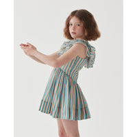 The Middle Daughter  Just Peachy/ The Pool Voile Stripe Postcard Dress