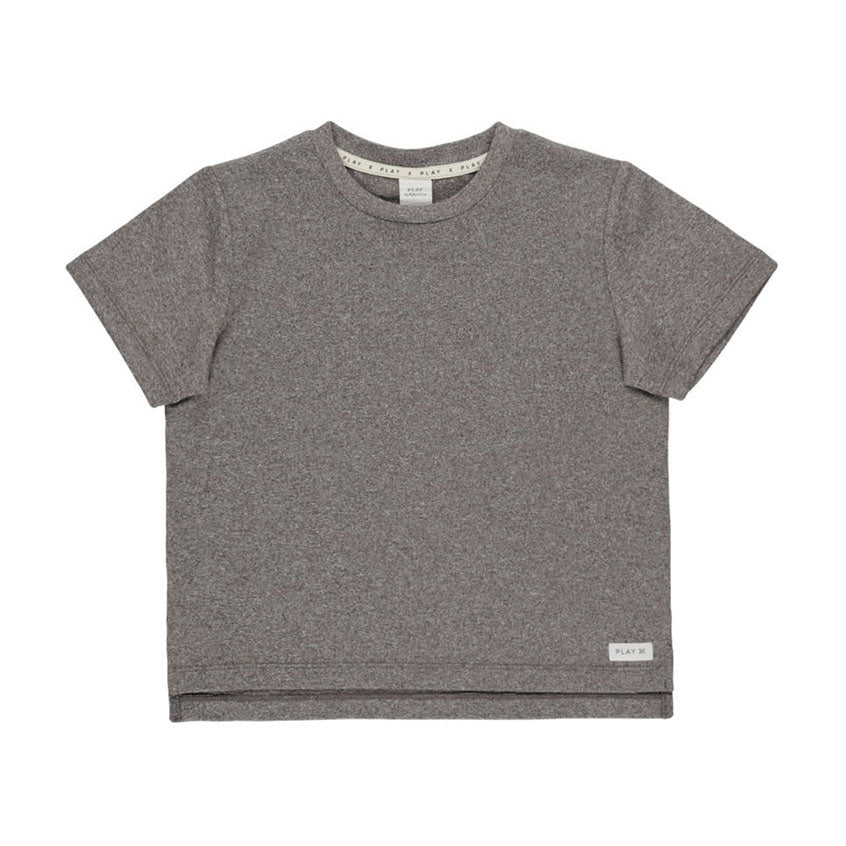 Rylee and Cru Heathered Grey Cove Essential Tee