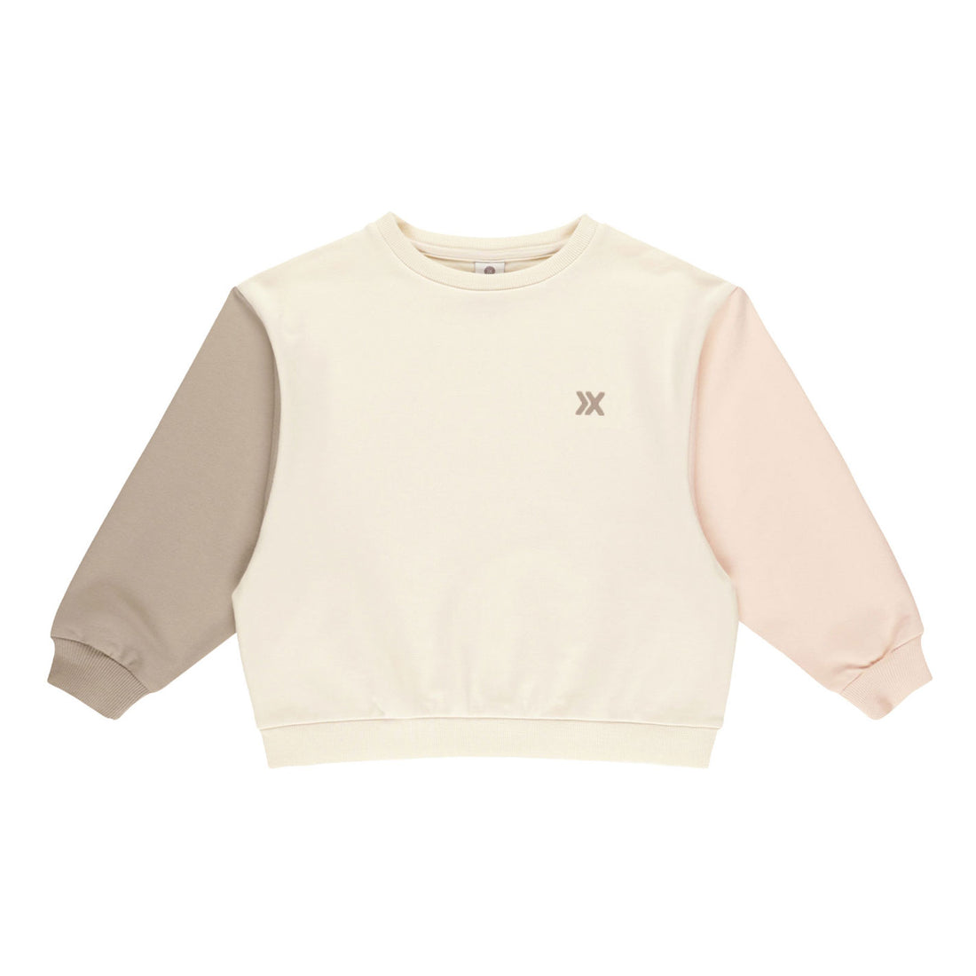 Rylee and Cru Shell Color Block Relaxed Crew Sweatshirt