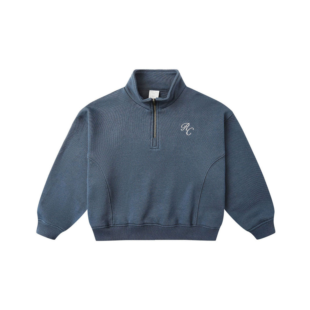 Rylee and Cru Navy Half Zip Sweatshirt
