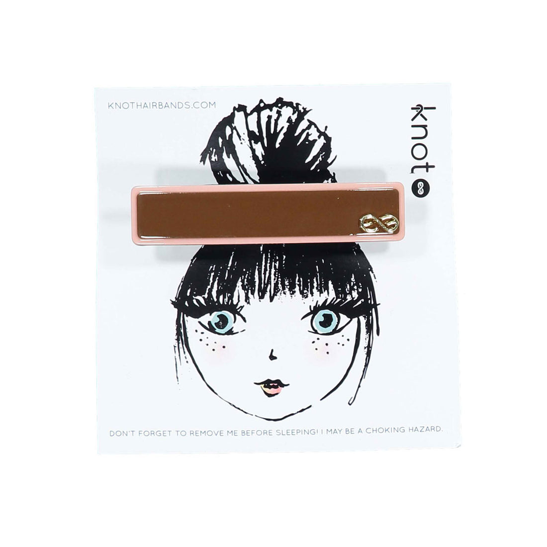 Knot Hairbands  Cocoa + Blush Profile Barrette