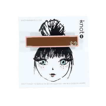   Cocoa + Blush Profile Barrette