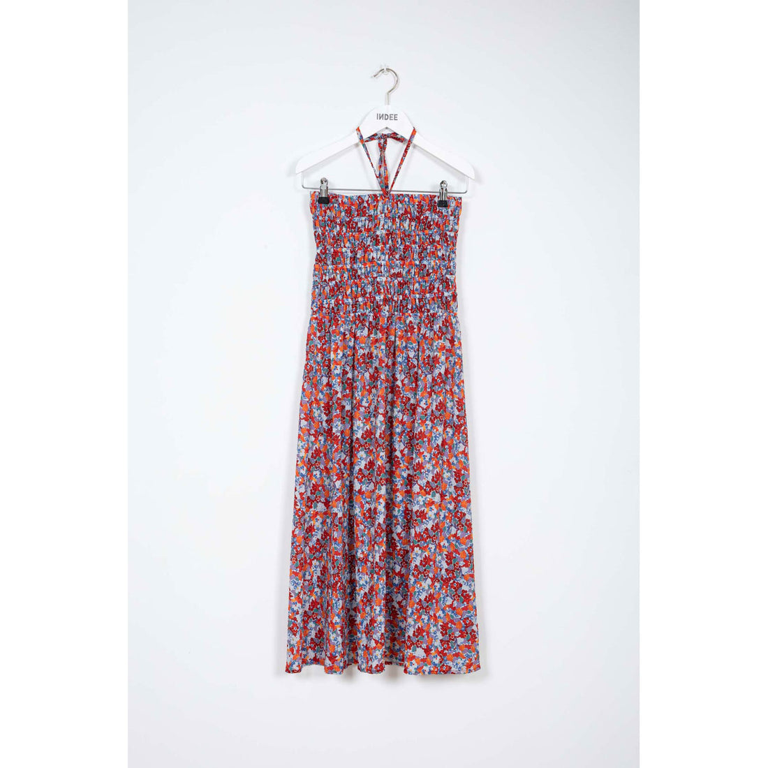 Indee Tropical Blue Printed Long Skirt